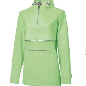 Charles River Women's‎ Bright Green S New Englander Pullover 5892 NWT IN PKG